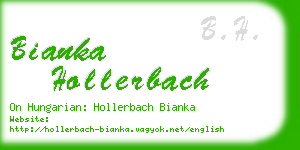 bianka hollerbach business card